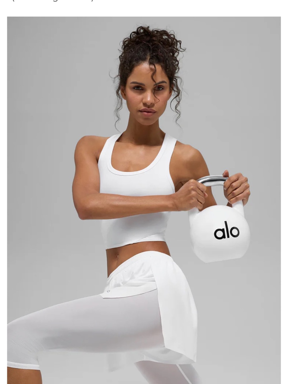 Alo Mesh Frontrunner 2-in-1 short (M) + matching tank (S), Brand New in bag